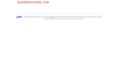 Desktop Screenshot of bassresourse.com